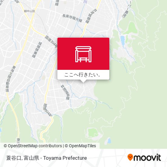 蓑谷口地図