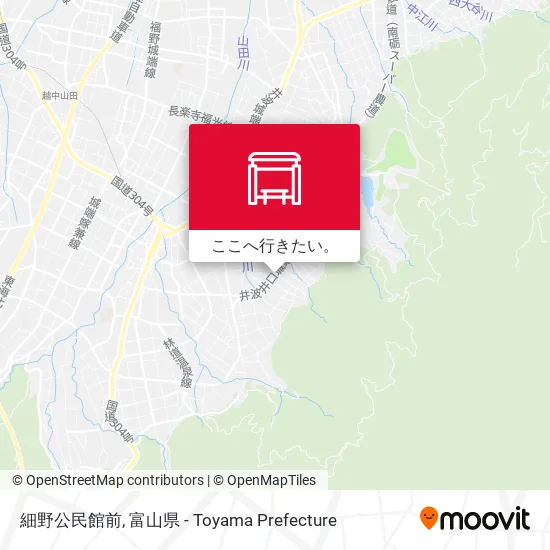 細野公民館前地図