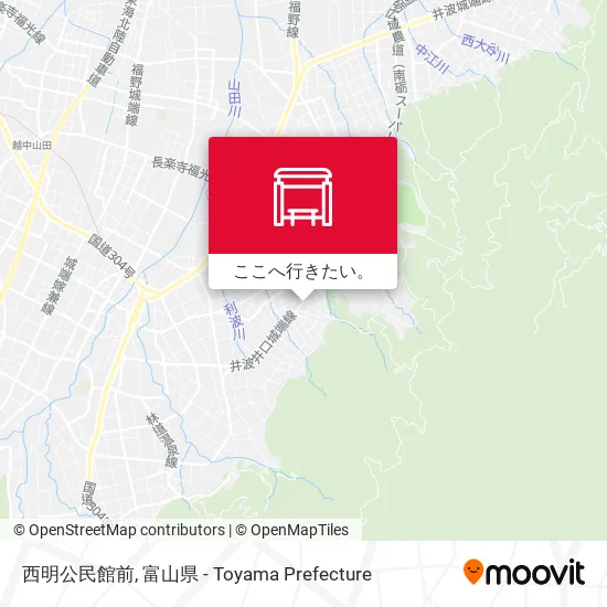 西明公民館前地図