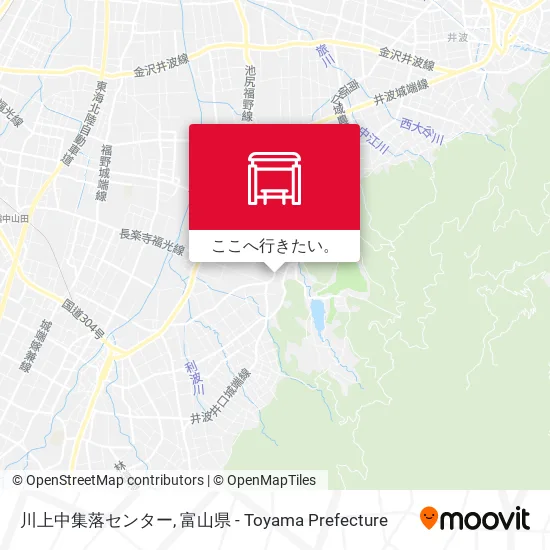 川上中集落センター地図