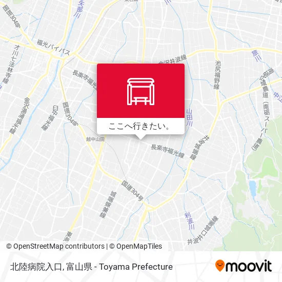北陸病院入口地図