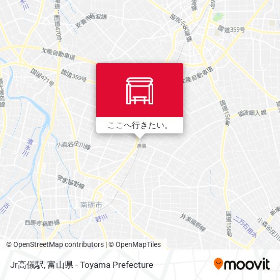 Jr高儀駅地図