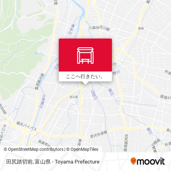 田尻踏切前地図