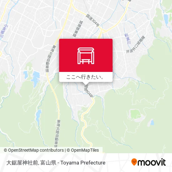 大鋸屋神社前地図
