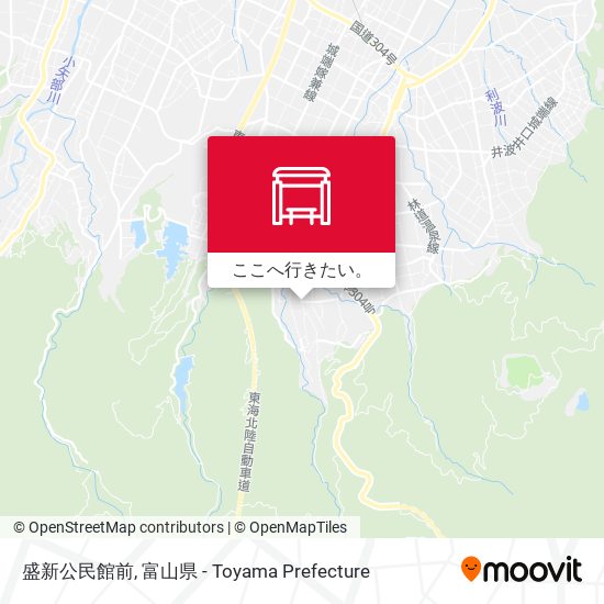 盛新公民館前地図