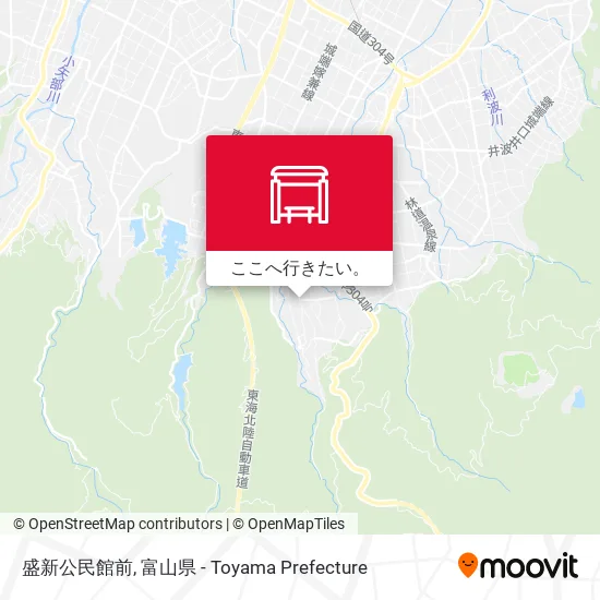 盛新公民館前地図