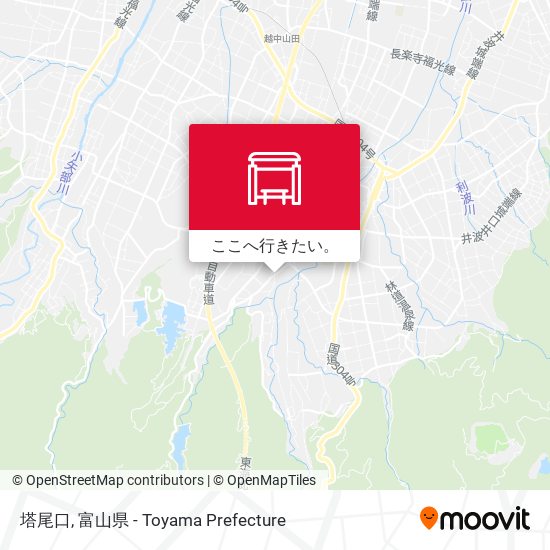 塔尾口地図