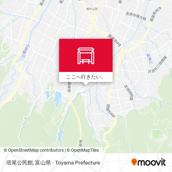 塔尾公民館地図