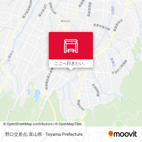 野口交差点地図