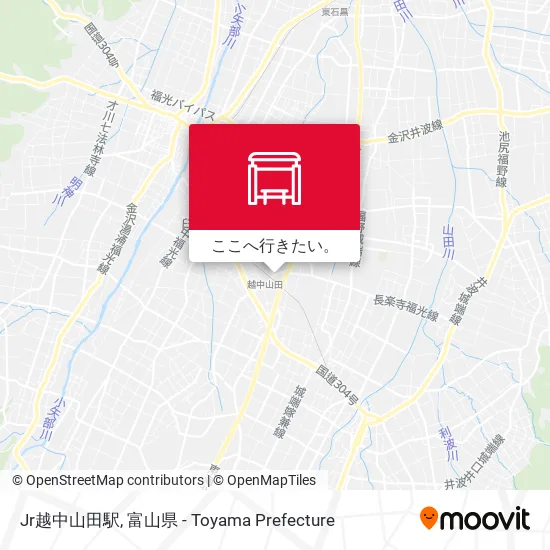 Jr越中山田駅地図