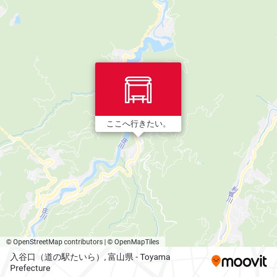 入谷口（道の駅たいら）地図