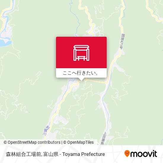 森林組合工場前地図