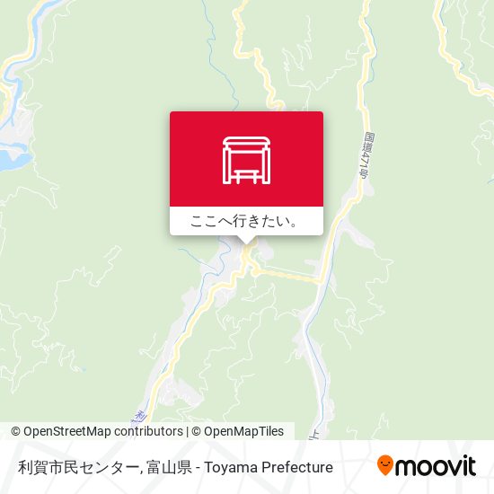 利賀市民センター地図