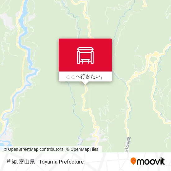 草嶺地図