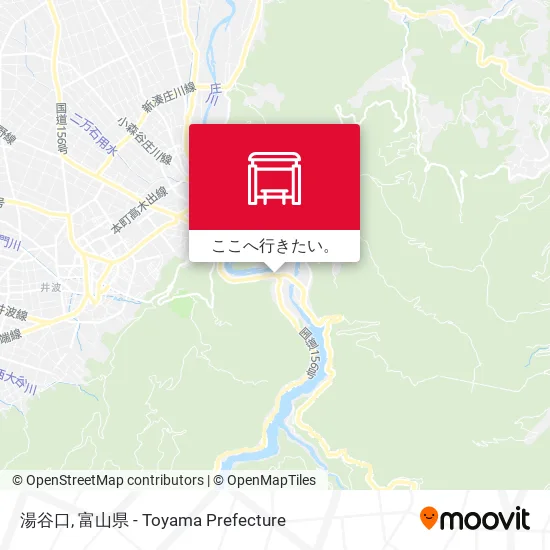 湯谷口地図