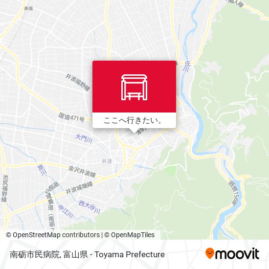 南砺市民病院地図