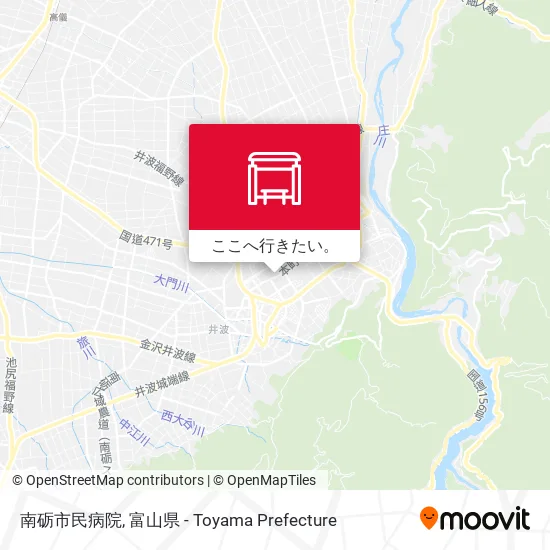 南砺市民病院地図