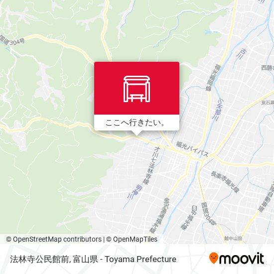 法林寺公民館前地図