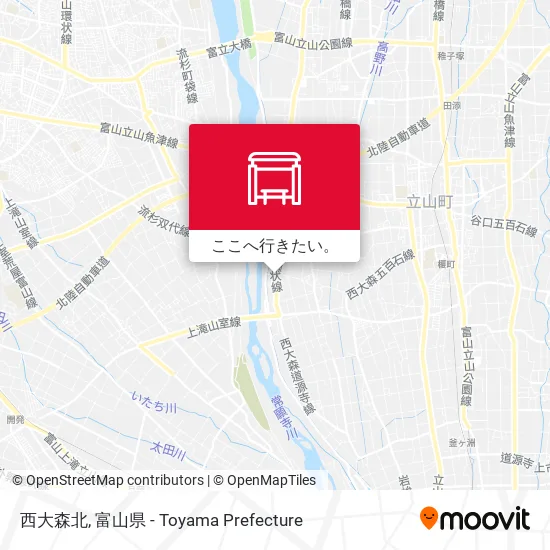 西大森北地図