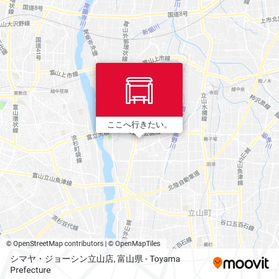シマヤ・ジョーシン立山店地図