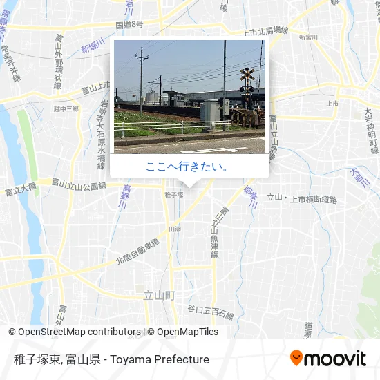 稚子塚東地図