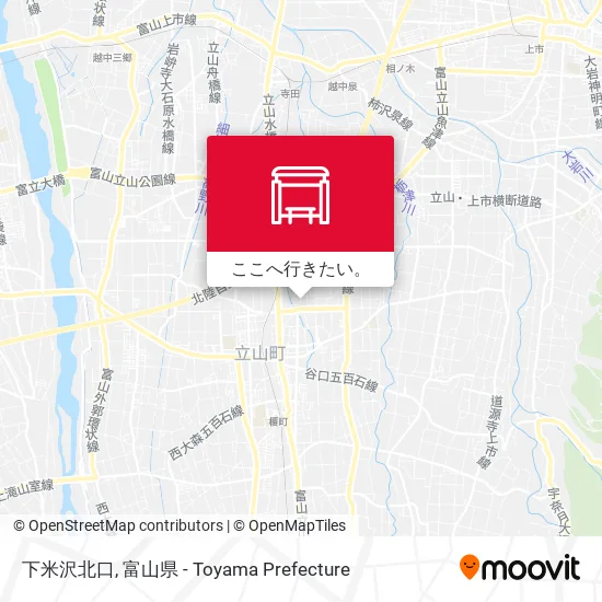 下米沢北口地図