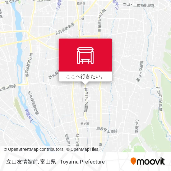 立山友情館前地図