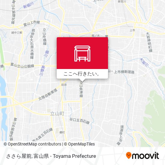ささら屋前地図