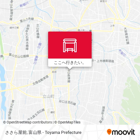 ささら屋前地図