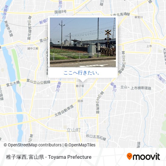 稚子塚西地図