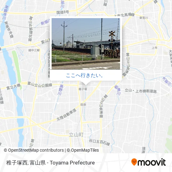 稚子塚西地図