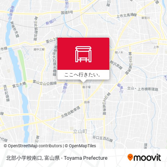 北部小学校南口地図