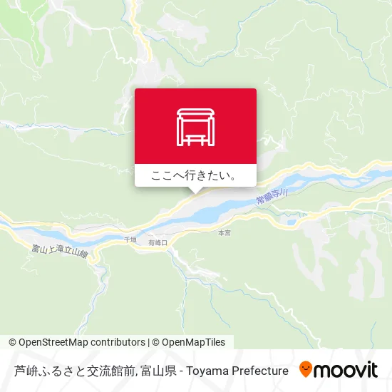 芦峅ふるさと交流館前地図