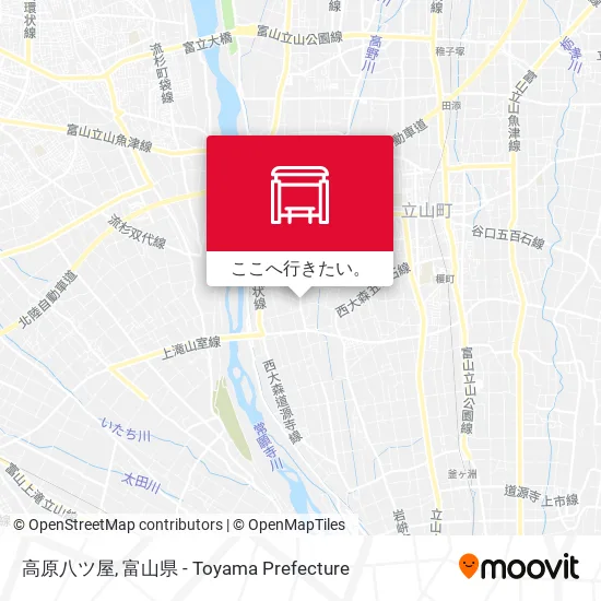高原八ツ屋地図