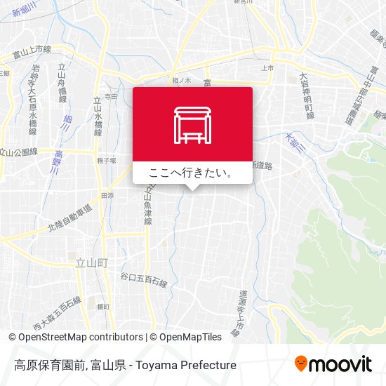 高原保育園前地図