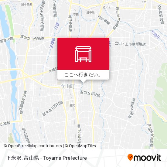 下米沢地図