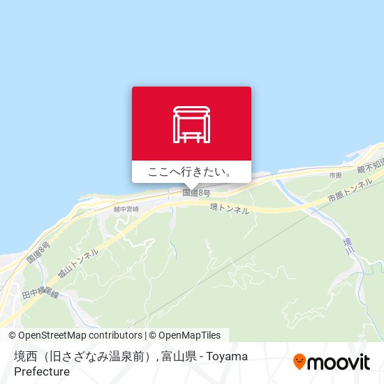 境西（旧さざなみ温泉前）地図
