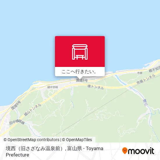 境西（旧さざなみ温泉前）地図