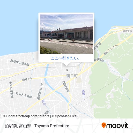 泊駅前地図