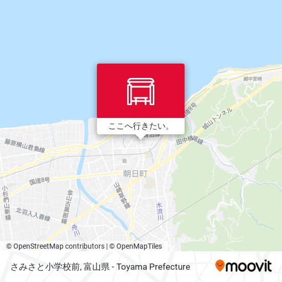さみさと小学校前地図