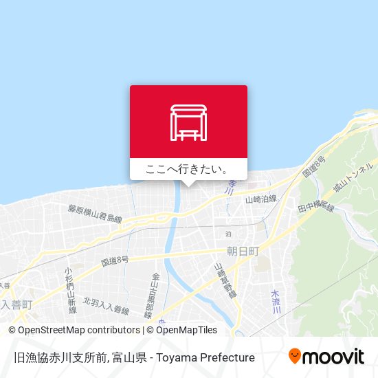 旧漁協赤川支所前地図