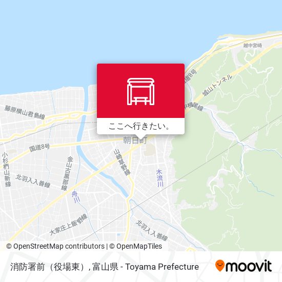 消防署前（役場東）地図