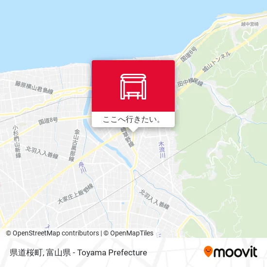 県道桜町地図