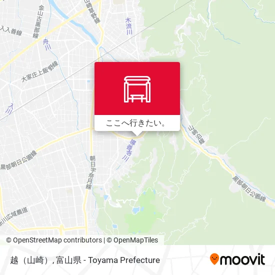越（山崎）地図