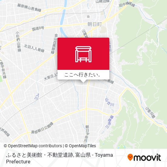 ふるさと美術館・不動堂遺跡地図