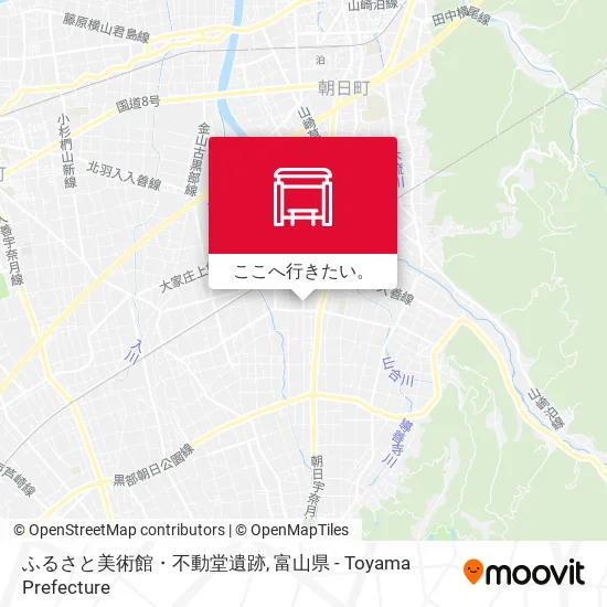 ふるさと美術館・不動堂遺跡地図