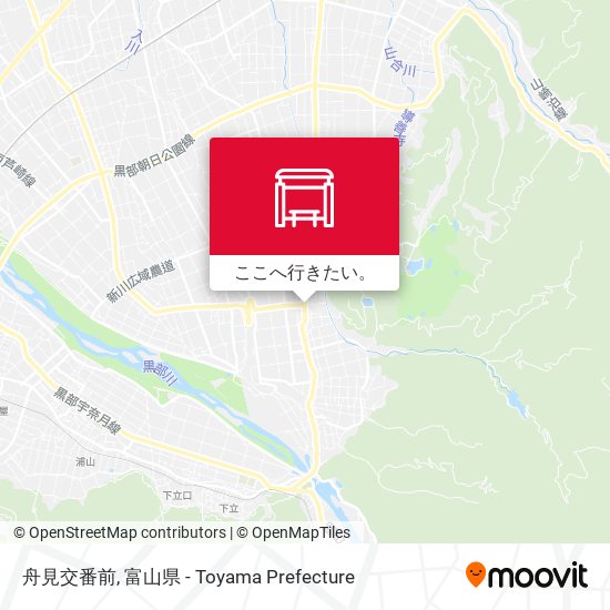 舟見交番前地図