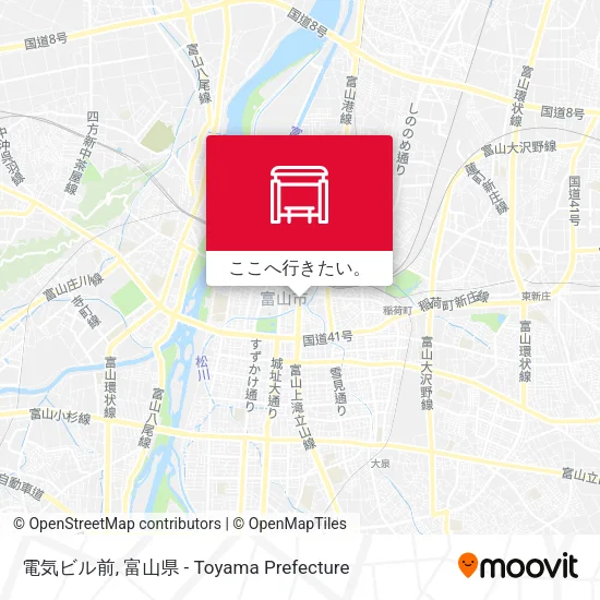 電気ビル前地図