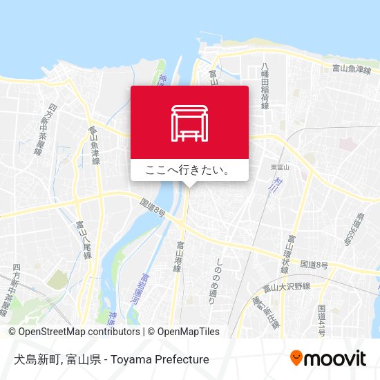 犬島新町地図
