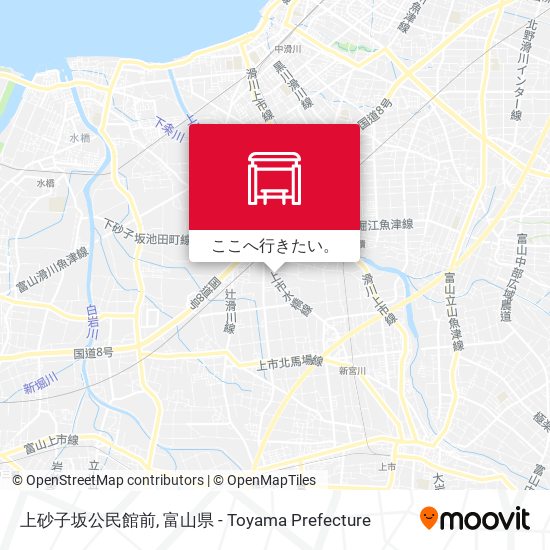 上砂子坂公民館前地図